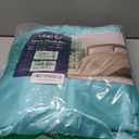 MR&HM Satin Bed Sheets, Queen Size Sheets Set, 4 Pcs Silky Bedding Set with 15 Inches Deep Pocket for Mattress (Queen, Turquoise)