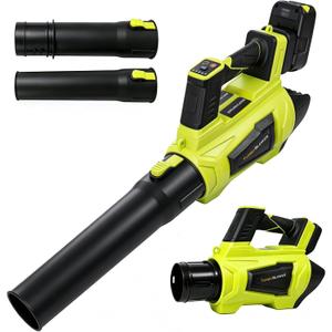 Cordless Leaf Blower Compatible with Ryobi 18V ONE+Battery, 500CFM/150MPH Electric Leaf Blower 5 Speed Modes, sopladoraBattery Powered(Tool Only)