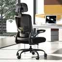 Ergonomic Office Chair for Long Hours, Full-Body Support, Relieve Neck & Back Pressure, 330LBS Capacity, Ideal for Home Office, Office & Study, Medium