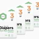 Parasol Clear+Dry Disposable Diapers, RashShield Protection and Leak-Control Fit, Hypoallergenic Diapers, Size 3 (16-28 lbs), 256 Count