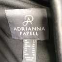 Adrianna Papell Stretch Crepe Tuxedo Faux Wrap Dress with Satin Shawl Collar Black 6