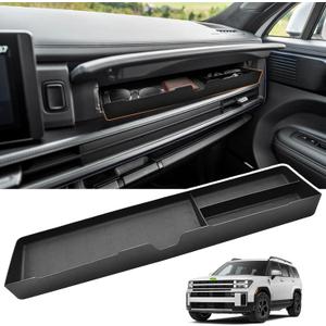 Passenger Storage Organizer Tray Compatible with 2024 2025 2026 Hyundai Santa Fe|Keep Things Organized|Glove Box Storage Organizer Tray for Santa Fe accessories Center Console Organizer
