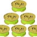 THTEN 0.080" 11ft Replacement Trimmer Spool Compatible Ryobi One Plus AC80RL3 for Ryobi 18v, 24v, and 40v Cordless Trimmers (6 Pack)