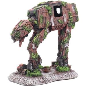 Robot Cool Walking Land Tank Aquarium Ornament Alien Fish Tank Decorations for Betta Large