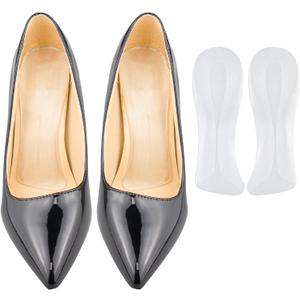 SOPROM Gel Weight Shifting Insoles for High Heels, Invisible Inserts Pads for Women Comfort, Foot Pain Relief, Extend Wear Time (Medium (for US 8-9.5 Women Shoes))