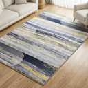 Muddy Mat® Horizon 6ft x 9ft Washable Muddy Carpet for Living Room, Bedroom & Dining Room – Modern Soft Low Pile Non Slip Carpet – Pet Friendly Waterproof Foldable Area Rugs for Home