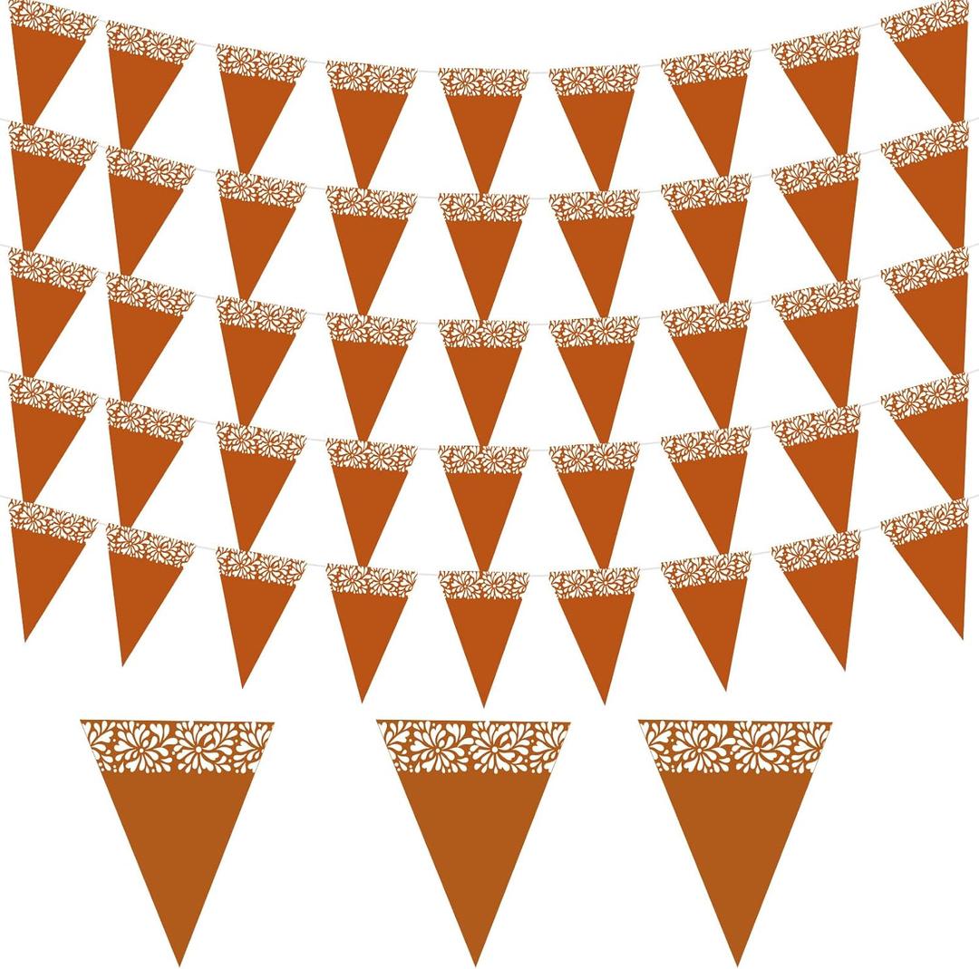5 Pcs 44 ft Mexican Party Banner Decorations Papel Picado Dia De Los Muertos Cinco De Mayo Decor Muertos Hanging Garlands Mexican Birthday Wedding Party Decoration