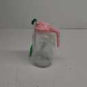 Glass Pitcher with Lid, 64 OZ Mason Jar Pitcher Double Leak Proof, 2 Quart Breast Milk Storage Containers for Fridge, Wide Mouth Glass Jar for Sun Tea, Juice, Cold Brew Coffee (Pink)