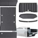 Truck Bed Mat Compatible for Tesla Cybertruck 2023 2024 2025 Accessories, 6PCS All Weather TPE Truck Bed Liner, Custom Fit Heavy Duty Utility Pickup Bed Mats, Frunk Mat, Rear Trunk Mat, Tailgate Mat