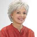 EMMOR Short Silver Grey Human Hair Wigs Blend with Healthy Memory Fiber Pixie Curly Wig With Bang,Natural Daily Use Hair (Color 101#)