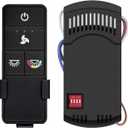 TX028C-S Ceiling Fan Remote Control for Hampton Bay, Hunter, Harbor Breeze - 3 Speed, Light Dimmer Compatible with TX028C, KUJCE10320/TR222A,2AAZPHD3/HD3,98130