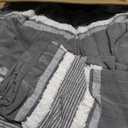 Bedsure Boho Comforter Set Queen - Dark Grey Jacquard Bedding Queen Size, 3 Pieces Farmhouse Shabby Chic Embroidery Bed Set, Soft Fluffy Tufted Striped Comforter for All Seasons