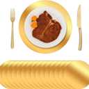 150 Pcs Gold Paper Placemat for Dinner Plates, 13" Round Disposable Place Mats Bulk Christmas Wedding Birthday Party Foil Paper Table Mats Decorative