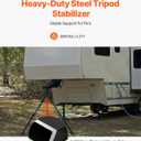 VEVOR 5th Wheel Tripod Stabilizer, Heavy Duty RV Stabilizer, with 5000lbs Load Capacity & 35"-57" Adjustable Height, Folds for Easy Storage and Organization, for Fifth-Wheel Trailers, RVs, and Campers
