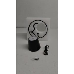 5200mAh Wireless Wall Light, Rechargeable Batttery Operated Wall Sconces Set of 2,3 Color Stepless Dimming Up, Wall Lamp for Battery Operated Lamp for Bedroom/Living Room/Hallway (Black)
