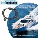 5/16" (8mm) ID Boat Motor Fuel Line Hose, Universal 6FT Marine Fuel Line Assembly Kit with Primer Bulb Connector Fit for RVs Boats Tractors Caravans Outboard Fuel Line