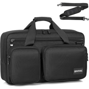 DJ Controller Case Bag Fits for DDJ-FLX4, DDJ SB3, DDJ SB2, DDJ 400, DDJ RB Padded DJ Travel Carrying Bag DJ Mixer Case (Black)