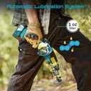 Seesii Mini Chainsaw 8-inch, Mini Chainsaw Cordless Tool Set, Battery Chainsaw with 2x 4.0Ah Batteries, Handheld Electric Power Chain Saw with Oiler, Safety Lock for Tree Trimming,Wood Cutting