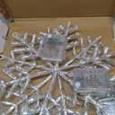 2 Pack Christmas Window Lights Snowflake Decorations, Snowflake Lights with 8 Lighting Modes for Holiday Indoor and Outdoor Wall Door Glass Decoration(Warm White)