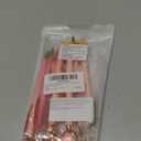 Janmini 9 Pcs Ballpoint Pens Set Metal Crystal Diamond Glitter Pens for Journaling Black Ink Pretty Cute Things Fancy Stationery Gifts for Women Girls Birthday Home Office Desk(Light Pink)