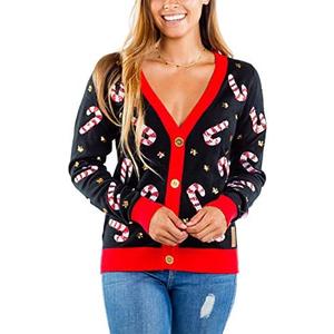 Tipsy Elves Classic Cute Cardigan Ugly Christmas Sweaters for Women with Fun Patterns and Animals S