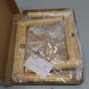 Nabytok Wood 7.5" x 9.8" Plant Stand Indoor Outdoor, Wooden Single Floor Plant Pot Holder, Natural Plant Stand, Assembly Required (Excluding Potted Plants)