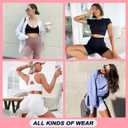 GROTEEN 7 Pack High Waisted 5''/8'' Biker Shorts for Women - Buttery Soft Black Workout Yoga Running Spandex Yoga Shorts (XX-Large, 03-7 Pack Black/Gray/Navy/Rose Pink/Purple/Yellow/Dark Green)