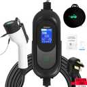 SubSun Universal Portable Level 2 EV Charger 50Amp 240V Electric Car Charger for All North American EVs Includes J1772, 33FT EV Charging Cable