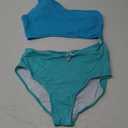 YONIQUE Women's One Piece Swimsuit- One Shoulder Bathing Suit Cutout Tummy Control Swimwear XL