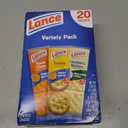 Lance Sandwich Crackers, Variety Pack, 3 Flavors, 20 Individually Wrapped Packs, 6 Sandwiches Each (EXP 09/26/26)