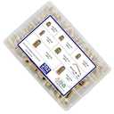 200pcs Threaded Inserts for Wood, 1/4"-20 5/16"-18 Screw in Nut Assortment Kit, Hex Drive Nut Insert for Home Office Furniture