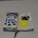 Magnetic Strategy Game Set with 20 Black Magnetic Pieces, Yellow Rope, Storage Bag, Party Game for 2 Players, Tabletop Entertainment (20 Packs)