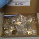 Ravinte 20 Pack Solid Single Hole Kitchen Round Cabinet Knobs Champagne Bronze Pulls Drawer Knobs Kitchen Cabinet Hardware Handles