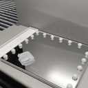 FENCHILIN Vanity Mirror with Lights, Hollywood Lighted Makeup Mirror with 15 Dimmable LED Bulbs for Dressing Room & Bedroom, Slim Metal Frame Design, White (White-usb+typec Charging)