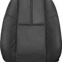 SecosAutoparts Front Driver or Passenger Top Lean Back Black Leather Seat Cover Compatible with Chevy Silverado Avalanche Tahoe Suburban GMC Sierra Yukon 2007 2008 2009 2010 2011 2012 2013 014