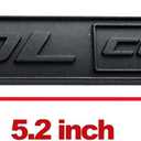2X 5.0L Coyote Emblems, 3D Trim Fender Hook Trunk Badge Decals Stickers (Black)
