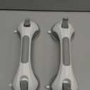 TAILI Shower Grab Bar, 2 Pack 12 Inch Suction Grab Bars for Bathtubs and Showers for Elderly, Shower Handle for Seniors Bathroom Safety Grip, No Drilling Removable,Grey (Gray)