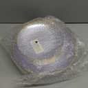 Rubtlamp 60Pcs Clear Plastic Plates,Clear Disposable Plates With Gold Rim,Heavy-duty Gold Plates,Hammered Party Plates Include 30Clear Dessert-Platos,30Dinner-Platos for Wedding, Party