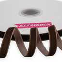 2 x Nylon Single Face Velvet Ribbon,3/8 Inch X 25 Yards Spool (Brown)