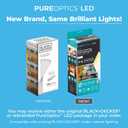 PureOptics LED Works with Alexa Smart Under Cabinet Lighting Kit, Adjustable LEDs, (6) 9" Bars, White