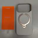 TORRAS Organic Leather for iPhone 17 Pro Case with Stand, Fit for Magsafe, 360 Spin Stand with Camera Control, Premium Leather Durable Stylish Q3 VegSkin for iPhone 17 Pro Phone Case, Cloud White