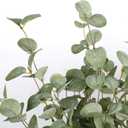 12 Pcs 27" Eucalyptus Stems Greenery Stems Eucalyptus Leaf Spray in Green Silk Plastic Plants Floral Artificial Plants for Home Party Wedding Decoration