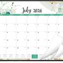 2026-2027 Desk Calendar - Large Desk Calendar from July 2026 to December 2027, 22''x17'',18 Monthly Desk/Wall Calendar, Desk Calendars 2026-2027 Large Space for Writing with Protect Corner