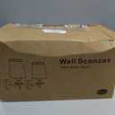Battery Operated Wall Sconces Set of Two, Wireless Wall Sconces with Remote Control, 3CCT Dimmable Rechargeable Wall Lights, Gold Wall Lamps for Bedroom, Living Room, RGB Bulbs Included, ETL Listed