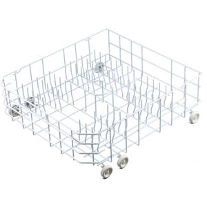 WD28X31819 WD28X10284 Lower Dishwasher Rack Replacement Parts for GE Lower Dish Rack Dishwasher Roller Wheels GE GSD2100V55BB GSD2100V70BB GSD2100V55WW Built-In Bottom Dishrack Assembly 1 Pcs
