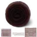 Hair Sponge for Updos with 100pcs Hairpins,Hair Filler for Updo,Volume and Bun Maker Tool,Hair Bumps for Volume Insert,Tan Brown Hair Filler&Padding for Updo(Dark Brown)