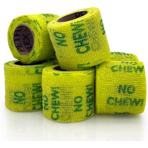 OVIK Health PetFlex No Chew Flexible Self-Adhering Elastic Bandage for Wound Care First Aid Wrap for Small Animals Like Dogs, Cats, and Other Pets - 2 inch, 6 Rolls