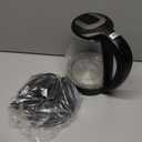 Chefman Electric Kettle, 1.8L 1500W, Hot Water Boiler, Removable Lid for Easy Cleaning, Auto Shut Off, Boil-Dry Protection, Stainless Steel Filter, BPA Free, Borosilicate Glass Electric Tea Kettle (Black)