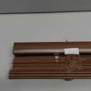 Cordless Room Darkening Mini Blind - 31 Inch Width, 64 Inch Length, 1" Slat Size - Mahogany - Cordless GII Deluxe Sundown Horizontal Windows Blinds for Interior by Achim Home Decor
