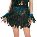 Miuco Womens Faux Feather A Line Mini Skirt (XL)